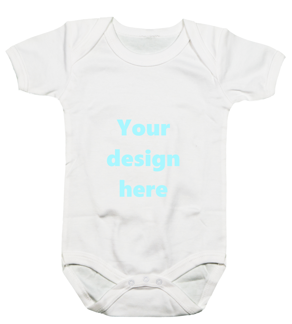 Customised babygrow baby blue